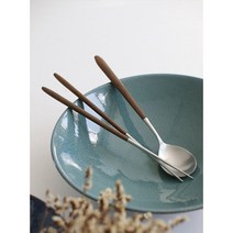 메이플 우드 수저 단풍나무 손잡이 핸들 숟가락 젓가락 한식 스텐수저 가족 셋트 신혼부부 선물 스윗아이
