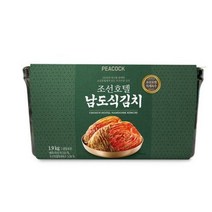 (조선호텔 남도식김치 1.9KG) 피코크 특제소스 특급호텔쉐프 비법레시피 유산균첨가 김치 고급 밀폐용기배송!!, 1박스