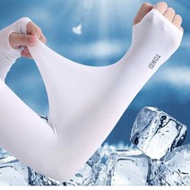 ecolucky UV케어 롱 아이스 쿨토시 자외선차단, UV케어 롱 쿨팔토시(블랙)