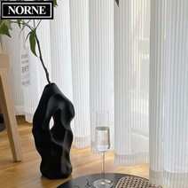 쉬폰 커튼 화이트 아일렛형 레이스 Norne 블라인드 스타일 고급스러운 쉬폰 솔리드 창