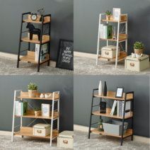 분홍맘 철제책장 낮은 어린이 인테리어 전면 책장 3단 4단, 분홍여우 뉴캐슬 책장 4단 400, 블랙