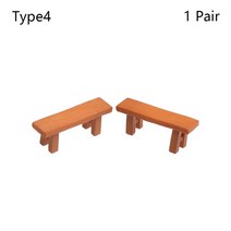 미니어쳐 diy 만들기 미니어처 호두까기인형 쓸데없는선물2개/몫 인형 집 미니어처 벤치 의자 화이트 귀여, 08 Type 4