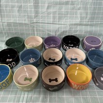 도자기 애견 그릇 가방 우편 5인치 6인치 고양이 그릇 개 그릇 음수기 곡물 그릇 미세 하자 공장 1개, 6인치 블라인드 박스 랜덤 6인치 2개입