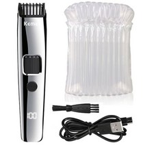 Kemei 203S Pro LCD 디스플레이 충전식 조절 수염 트리머 전기 머리 트리머 머리 절단기 1mm에서 10mm, with bubble