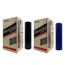 오공 스트레치필름 파레트포장 흑랩 청랩 검정랩 20mic X 400M, 2. 오공 청색랩 20T X 400M - 4롤, 1개