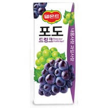 칠성 탕비실 손님대접 가족간식 델몬트 드링크 포도 주스 과즙음료 과일주스 생과일 190ML 48개, 5세트