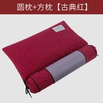 목어깨 열 찜질 베개 마사지기 십이미중초경추베개 가열복원 전용 수면보조 메밀껍질 결명자 원통 목베개 목 어깨 안마기 승모근 승모근 없애는운동 어깨뭉친근육풀기 홈쇼핑 백화점 소형 목어깨, 와인 컬러