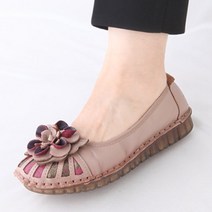 MKh45 발편한 할머니 어르신 효도화 가죽 신발 80대