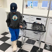 나이스미츄 뽀빠이맨투맨 [진블루/차콜] S-XL JS-JL 키즈 주니어 겨울기모티셔츠