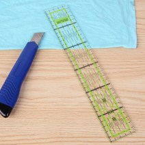 5x30cm 더블 컬러 눈금자 패치 워크 피트 재단사 척도 절단 퀼트 DIY 바느질 도구 문구 그리기 1 개, 한개옵션0