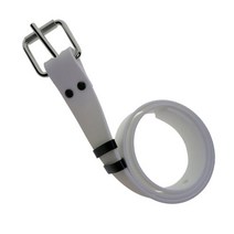 다이빙 벨트 스킨스쿠버 잠수 스테인레스 스틸 버클 다이빙 장비와 1.3M 스쿠버 실리콘 무게 벨트, 01 WHITE