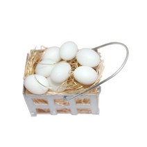DIY 미니어처 하우스 미니어쳐 소품 가구 책꽂이 북엔드 모형 새로운 도착 1 세트 1:6 1:12 인형 집 계란 바구니 인형 집 주방 음식 흰색 계란 장식 diy 장난감