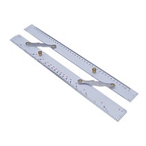 측정 게이지 묶인 바다 차트 측정 분배기 45cm 해양 탐색 GPS 플로터 평행 눈금자, 한개옵션0