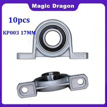 베어링하우징 스티어링 프린팅기 잠금 10 개 아연 합금 직경 17mm 보어 볼 베어링 베개 블록 장, 한개옵션0
