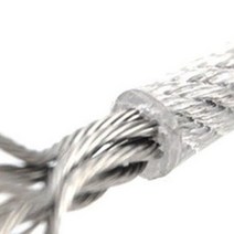 PVC코팅 와이어로프 철사선 사각철 휀스 백색 4mm 1M