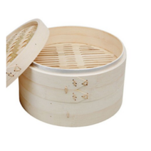 2단 대나무 찜기, 27cm, 1개