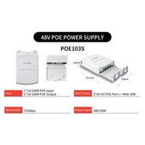 POE 허브 스위치 분배기 STEAMEMO방수 4 포트 익스텐더 100Mbps IEEE802.3AF/POE 카메라 용 표준 Wierless AP 확장 250 미터, 2 Port Waterproof