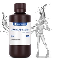 3D프린터 레진 ANYCUBIC 업그레이드된 표준 3D 프린터 수지 405nm SLA 고속 UV 경화 8K 가능 LCD/DLP/S, 회색._500g