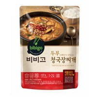비비고 두부 청국장찌개, 460g, 6개