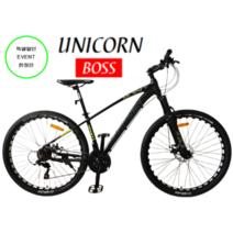 유니콘XC MTB 자전거 27.5인치 21단 시마노 디스크 브레이크 무소음 자전거, 15.5인치 (155cm~180cm)