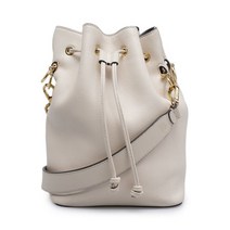 [펜디] [빈티지] 크림 카프스킨 몬트레조 버킷 스몰 여성 토트백 8BT298 A5DY F