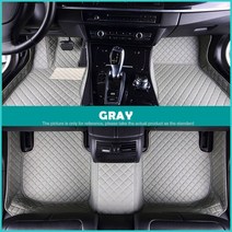 자동차 바닥 매트 폭스 바겐 Tiguan 2017 2018 2019 사용자 정의 자동 발 패드 카펫 커버 인테리어 액세서리, Foot-GRAY, 폭스바겐