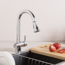 한샘 MSYS MF700 거위목 수전 엠시스 주방 수도꼭지 원홀 크롬 은색 유광 국산