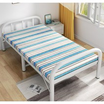 고시원침대 기숙사 현대식 단단한 원룸싱글침대, 14.은회색-스틸프레임-190X100