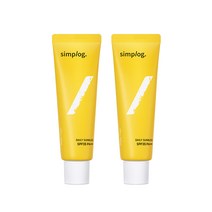 [삼진제약] 심플로그 데일리 선블럭 50ml 2개, 단품