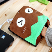 USB 온열 캐릭터 마우스 패드 펭귄 사무실 손 시림 컴퓨터 작업 손따 얼음장 보온 따뜻