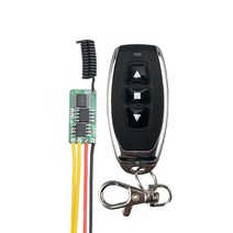 전기장비 소모품 초소형 모터 원격 스위치 3.7v 4.5v 5v 6v 7.4v 9v 12v 미니 업 다운 스톱 포워드 리버스 마이크로 라디오 433 ASK, 02 Latched