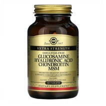 Solgar 솔가 글루코사민 1500mg 콘드로이친 MSM 히알루론산 60정, 1개, 기본