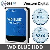 공식판매원 WD Blue 3.5인치 8TB HDD 6테라 하드디스크 CMR 방식 WD80EAZZ