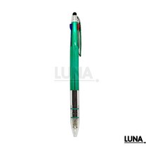 루나 UV3색 스마트터치펜 신형니들펜 0.7mm 독일잉크 1개 잘 써지고 샤이니한 나만의 특별한 삼색볼펜, 그린