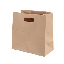 생일 쇼핑백 무지 크라프트 종이 50p 선물, 1개