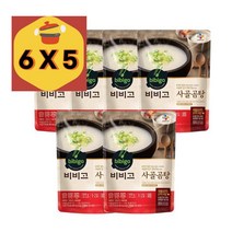 비비고 간편국 즉석컵국 간편식 한끼보양식 즉석국 비비고 사골곰탕 맛잇는국 맛잇는탕 맛있는찌개 500g (1세트 6개), 5세트 30개