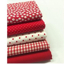 릴리패브릭 원단패키지]쁘띠시리즈 5종 원단 천 A11, 레드[1/4마]_9001