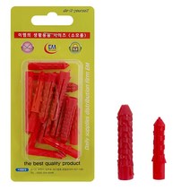 다드몰 이엠 PVC앙카(0096) 6mm 8mm 목공용 석재용 칼블럭 (A2587ea1930), 쿠팡 다드몰 본상품선택