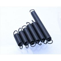 태엽 스프링 인장 볼트 코일 금형 스파이럴 대형 용수철 오픈 후크 풀백 장력 연장 드래프트 와이어 직경 2.5mm 외경 20mm, 110mm1개