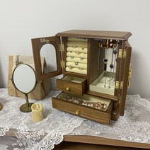 [델피니움] 앤틱 원목 악세사리 보석함, 라이트