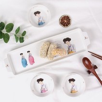 MDO4814 신윤복 미인도 전통기법 도자기 드레싱잔 홈 식기세트 홈세트/식기세트/그릇세트/디너세트, 본상품선택