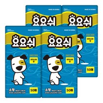 요요쉬 배변패드 소형 스카이 50매 X 4팩, 4개입
