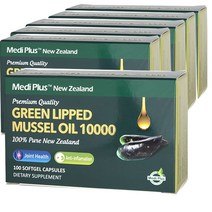 뉴질랜드 메디플러스 초록잎홍합 오일 10000 100캡슐 6통, 1정당 초록홍합 80mg