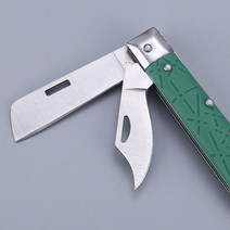 폴딩 더블 정원칼 접목칼 접이식 원예나이프 분경 묘목, 1개