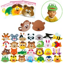 [동화오피스] 청양 펠트머리띠 동물 40종 - 역할놀이 인형극, 베짱이