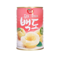동원 백도 복숭아 통조림, 12개, 400g