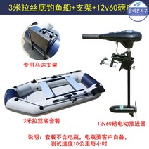 고무 바다보트 빠지 콤비 페들 보트 에어 선외기 세트, 3 미터 전기 푸쉬 세트