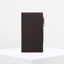 마뜨 사피아노 소가죽 CEO 수첩 다이어리(다크브라운+브라운 9.5x17cm)D10244 다이어리, (다크브라운+브라운)D10244 이니셜미각인