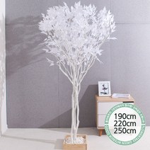 실내인테리어 인조나무 123종 / 플트 조화나무 C, C19.라인-화이트자작나무 220cmK/코너형, 1개
