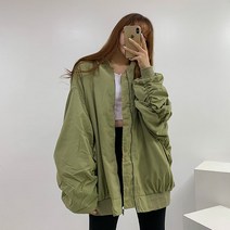 (기획특가/남녀공용)베디크 셔링 매트 오버핏 루즈 커플룩 항공점퍼